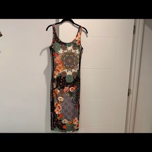 Adidas Originals x The FARM Company Midi Dress